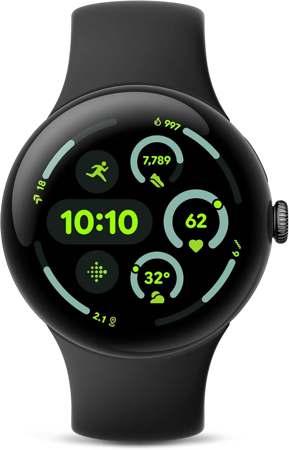 Google Pixel Watch 3 (45mm) - Android Smartwatch with Heart Rate Tracking, Advanced Running from Fitbit, Fitness Insights, 24-Hour Battery - Matte Black Aluminum Case - Obsidian Band - Wi-Fi 1 Google Pixel Watch 3 (45mm) - Android Smartwatch with Heart Rate Tracking, Advanced Running from Fitbit, Fitness Insights, 24-Hour Battery - Matte Black Aluminum Case - Obsidian Band - Wi-Fi